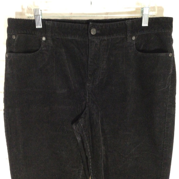 Talbots Signature Black Corduroy Pants - Size 14 - Picture 2 of 10